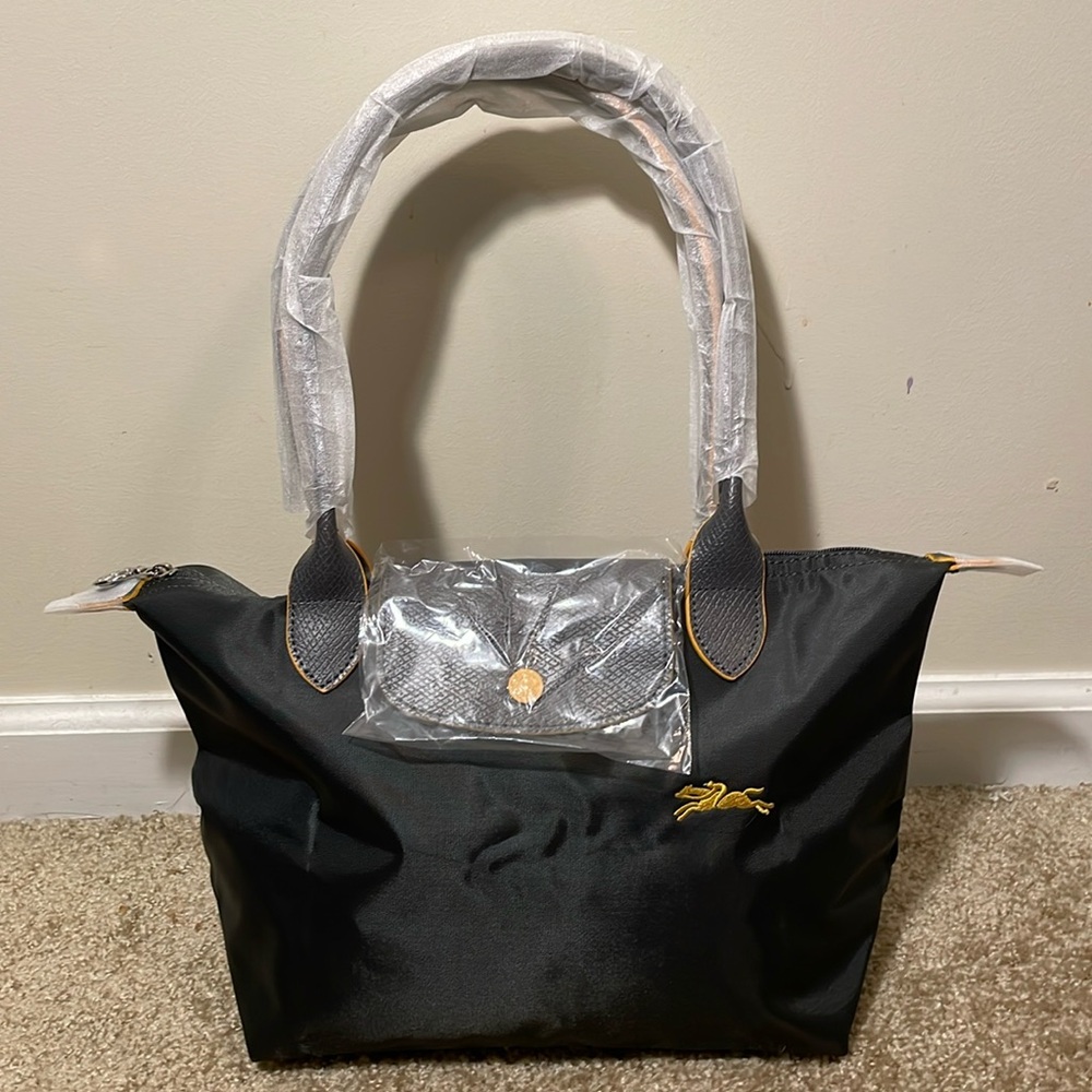 Gun grey tote from Longchamp bag